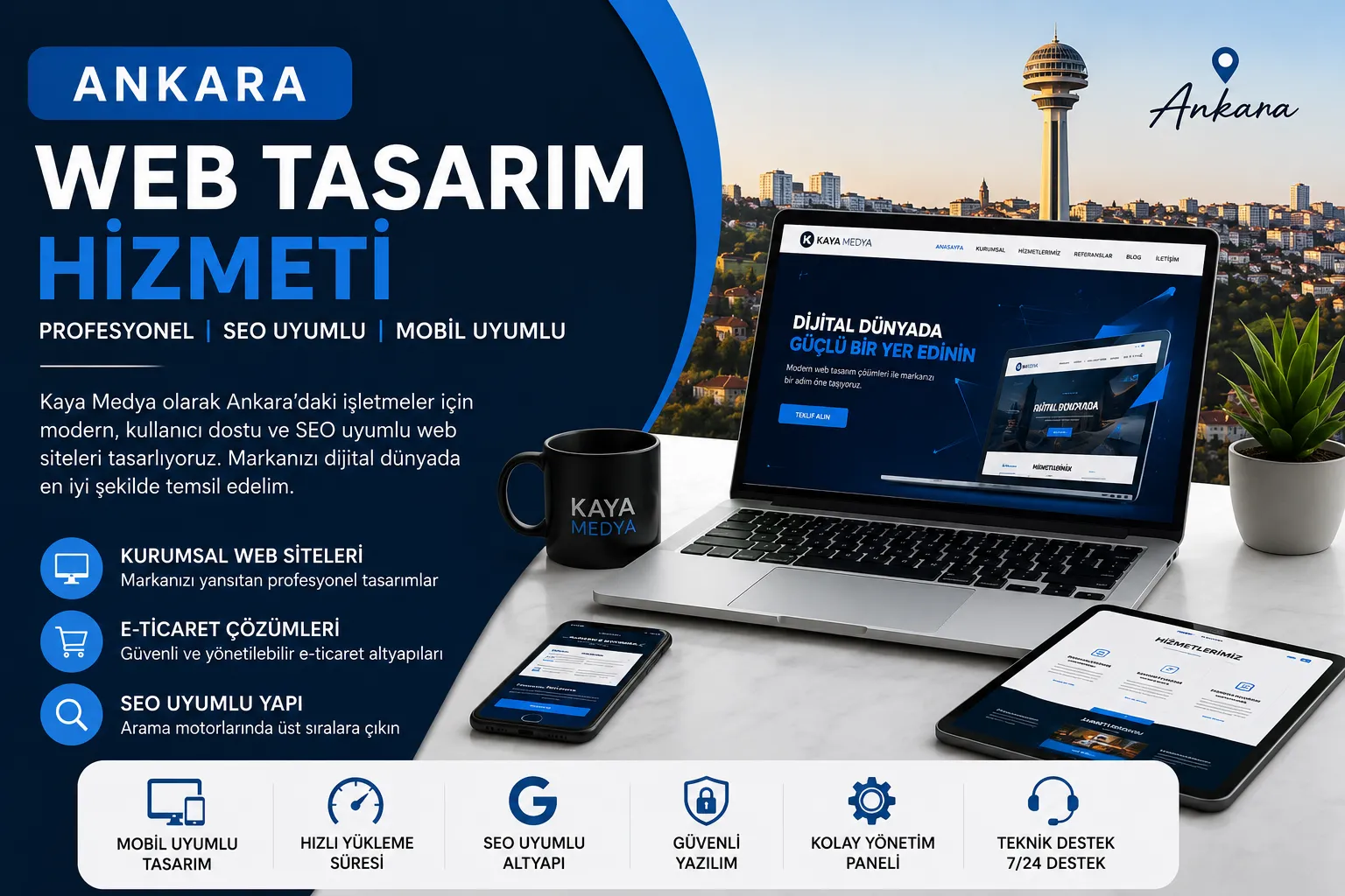 Ankara Web Tasarım Hizmeti | Kurumsal ve SEO Uyumlu Web Siteleri