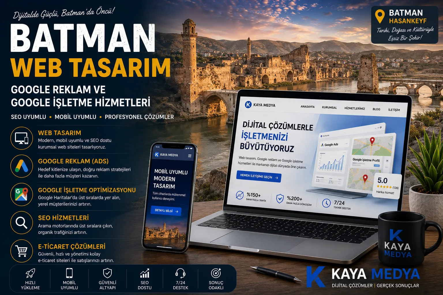 Batman Web Tasarım, Google Reklam ve Google İşletme Hizmetleri | Kaya Medya
